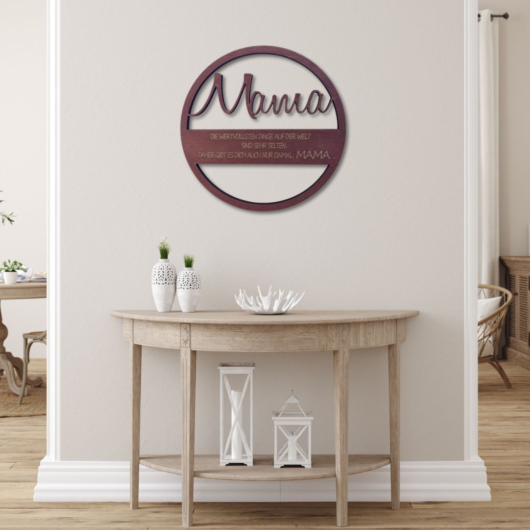 Holzschild "Mama" | Geschenk zum Muttertag