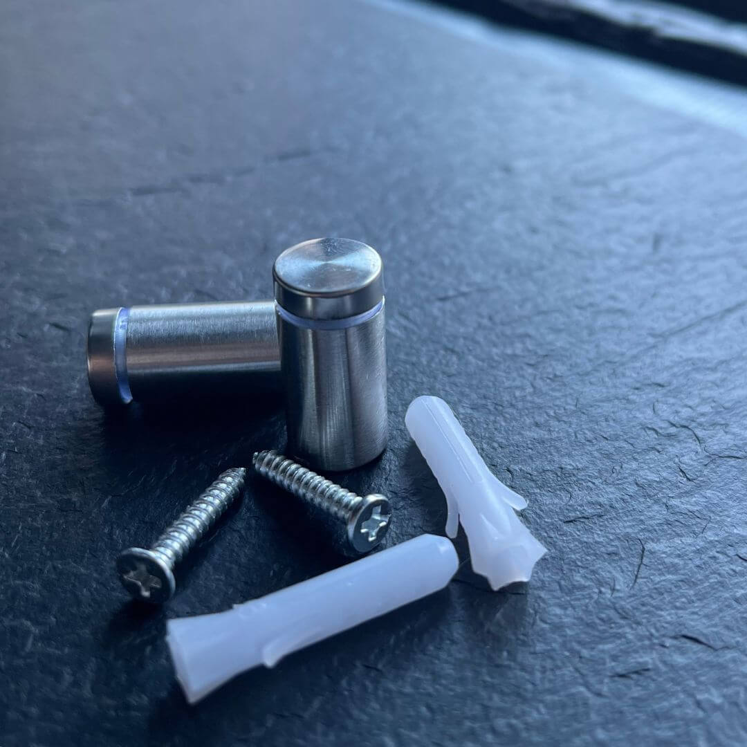 Premium Edelstahl Wandhalterung Set | inkl. Schrauben & Dübel