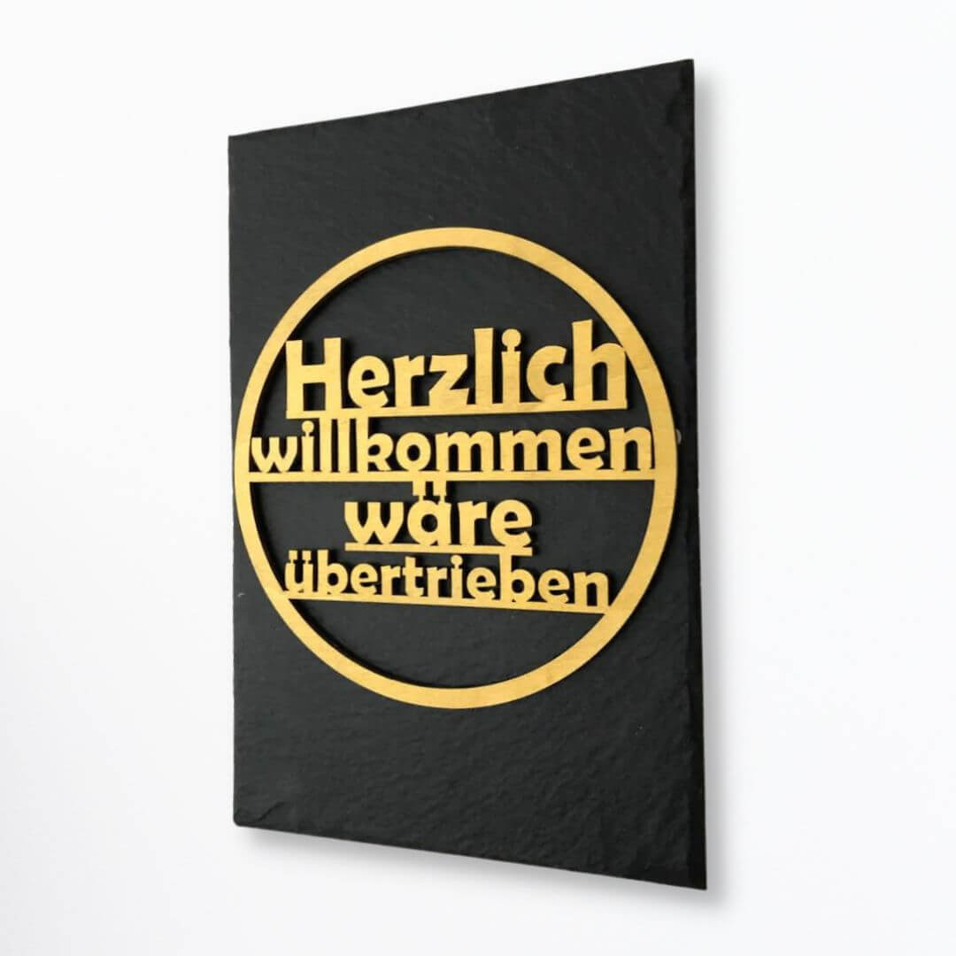 Türschild "Herzlich Willkommen" - Ein garantierter Hingucker