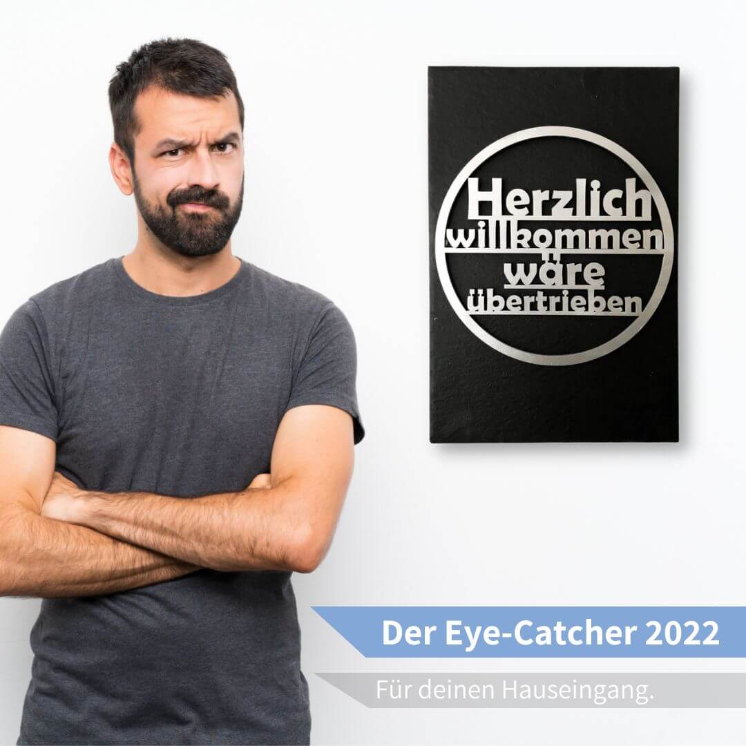 Türschild "Herzlich Willkommen" - Ein garantierter Hingucker