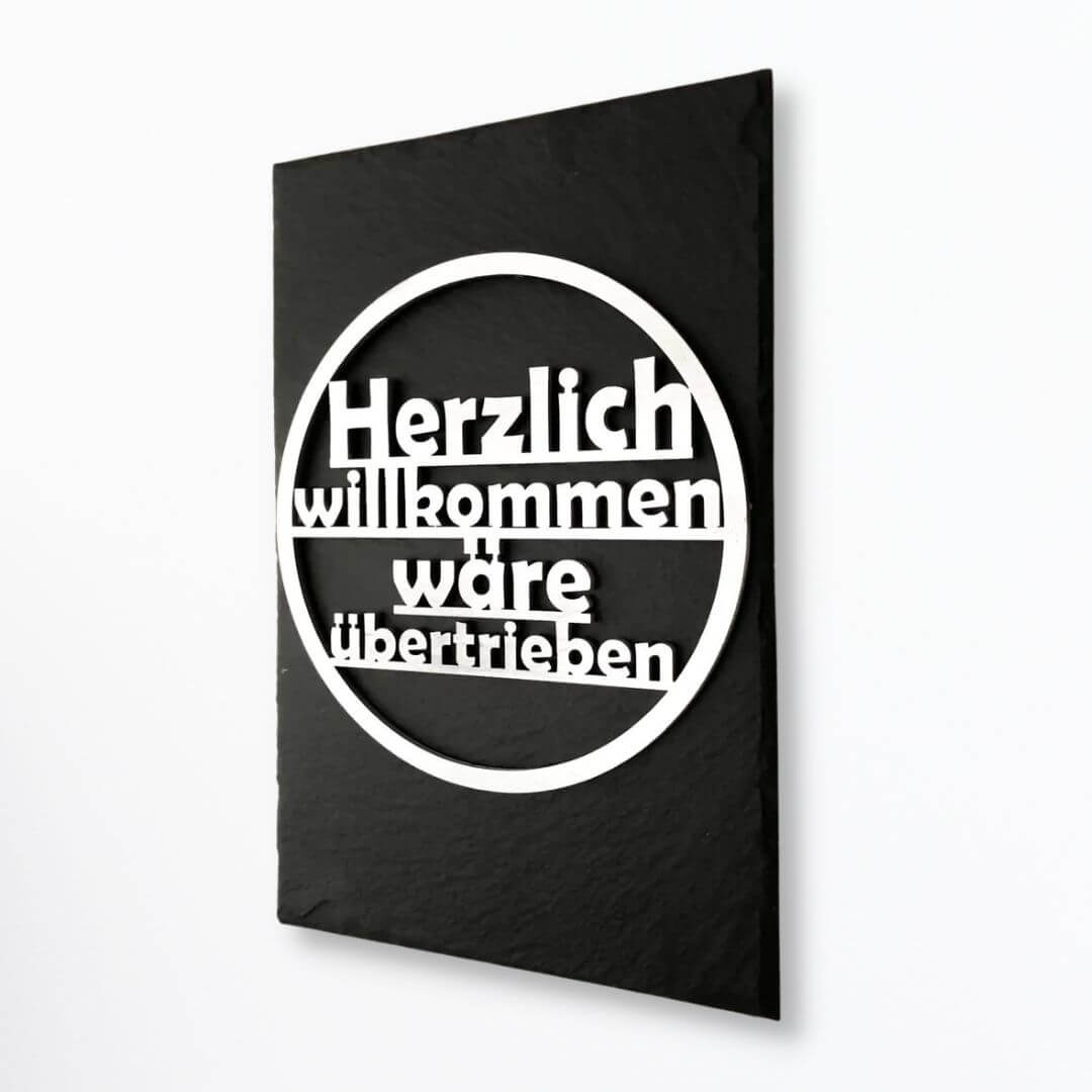 Türschild "Herzlich Willkommen" - Ein garantierter Hingucker