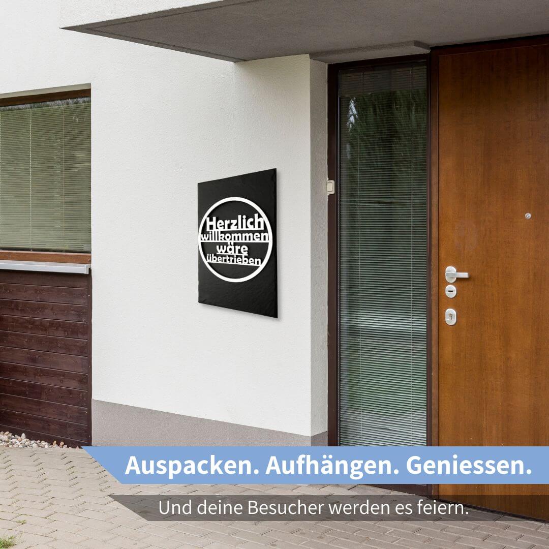 Türschild "Herzlich Willkommen" - Ein garantierter Hingucker